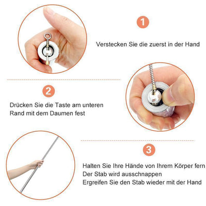 Compact Metal Rod | Self-Defense and Magical Tool