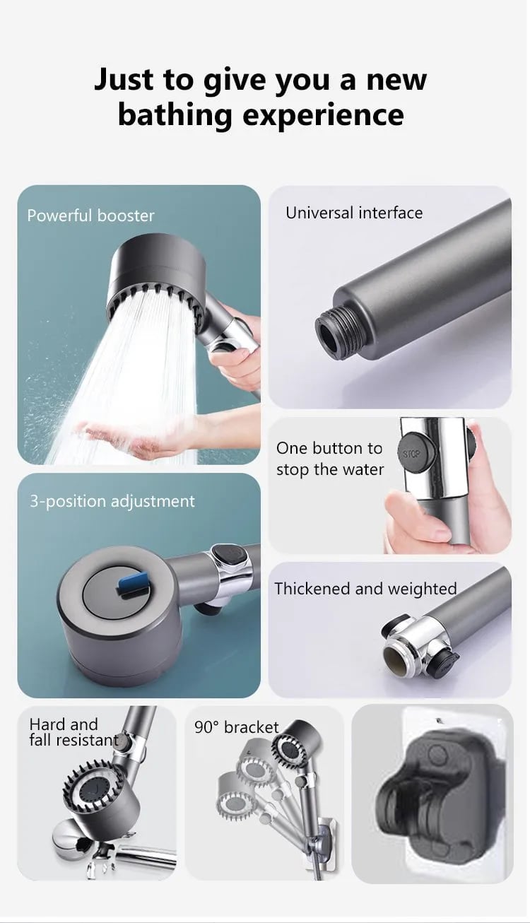 Multifunctional Hydrotherapy Showerhead for Massage – Last Day Discount