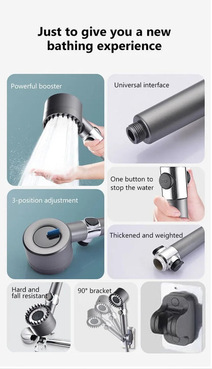 Multifunctional Hydrotherapy Showerhead for Massage – Last Day Discount