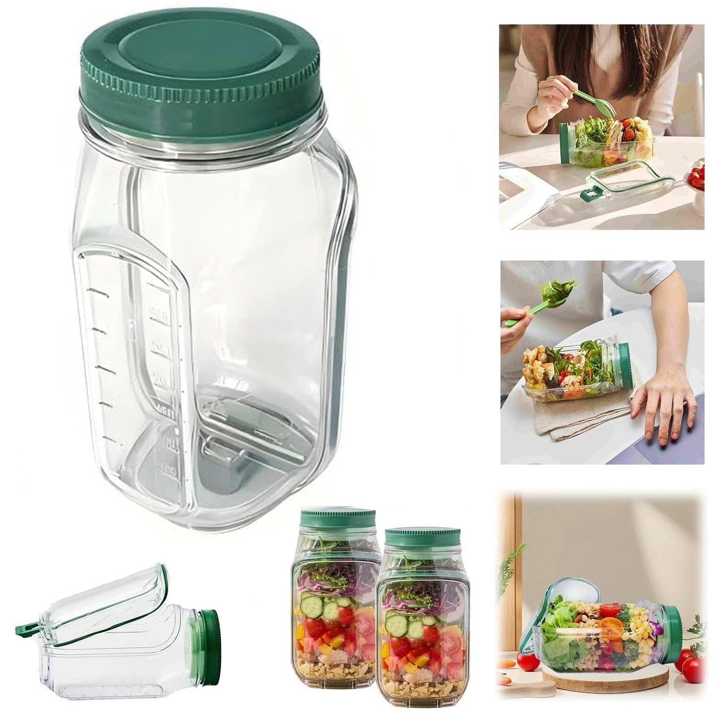 Crunchy Salad Keeper – Keep Your Meals Fresh and Leak-Proof Anywhere