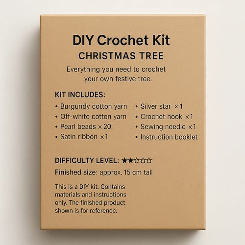 CraftyWonders – Handmade Crochet Christmas Tree Kit
