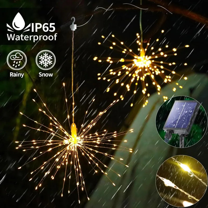 Solar Fairy Light String with 450 LEDs | 8 Modes & Remote Control | IP65 Waterproof | Perfect for Garden, Patio & Christmas