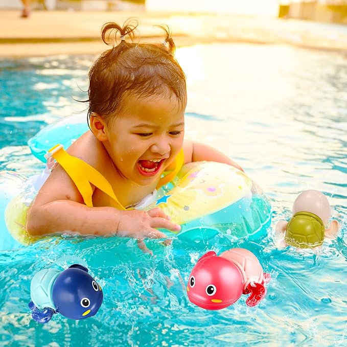 Interactive Turtle Bath Toy Set for Kids
