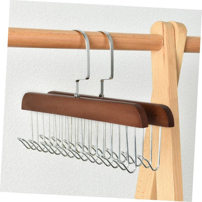 Elegant Multi-Hook Organizer for Belts, Scarves & Ties