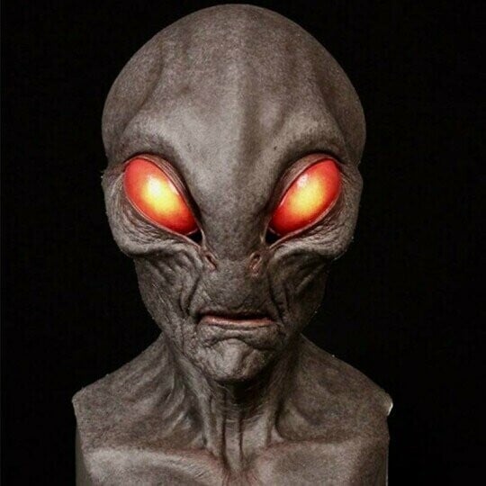 Realistic Halloween Costume Accessory - Alien Mask