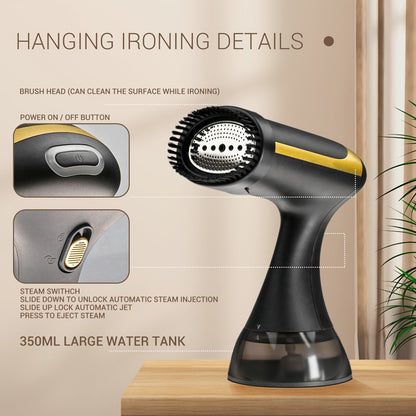 Portable Steamer Pro 1500W | Rapid Heat & Powerful Steam | Travel-Friendly Design