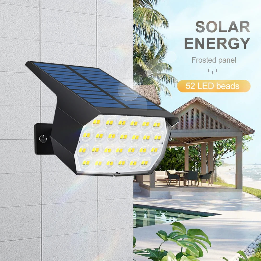 Solar LED Garden Spotlight with 92 LEDs | Adjustable Warm and Cool White