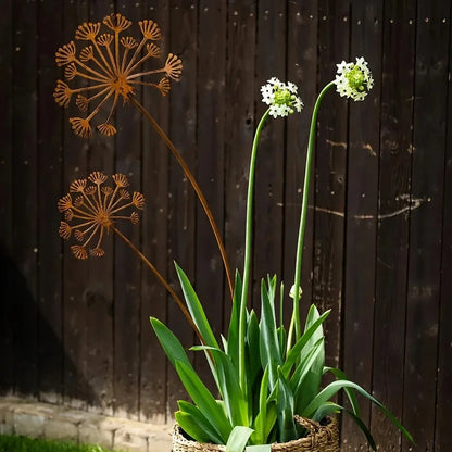 Decorative Metal Garden Stake Flower | Outdoor Bed and Balcony Decor