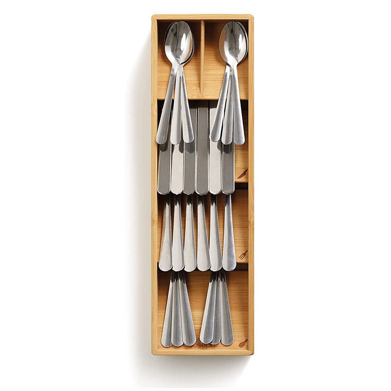 Bamboo Cutlery Organizer – Space-Saving Solution for Kitchen Drawers