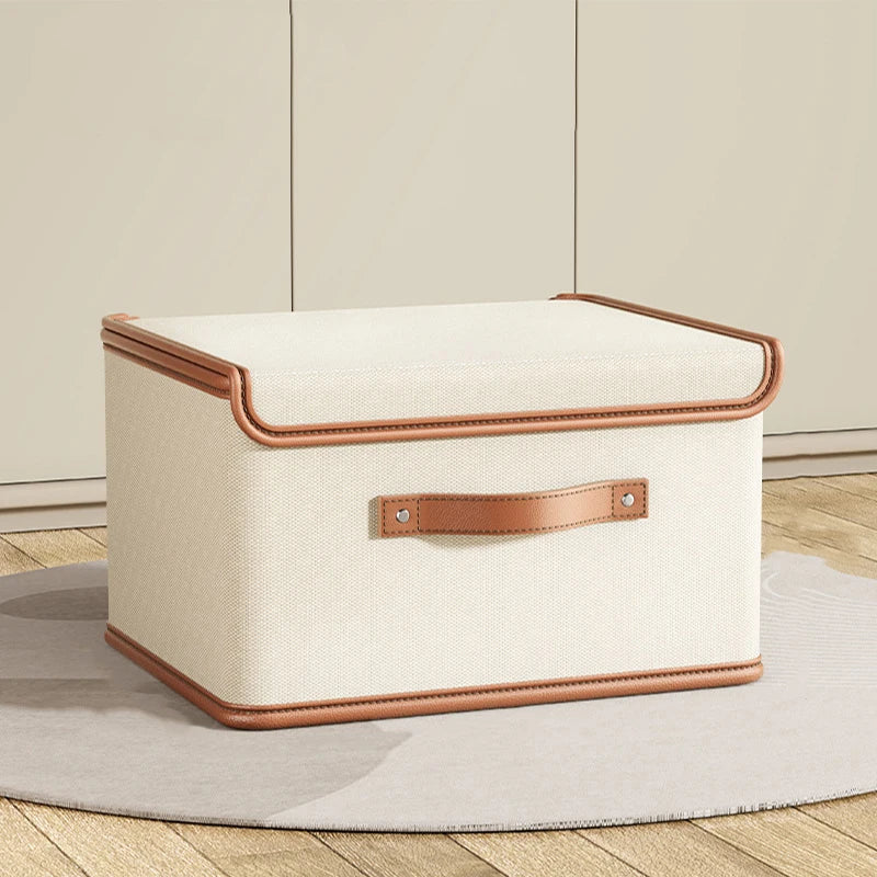 Foldable Storage Box with Lid | Rectangular Organizer | Oxford Fabric