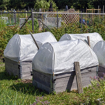 White Plant Protection Fabric - Frost and Insect Barrier, Light-Transmitting