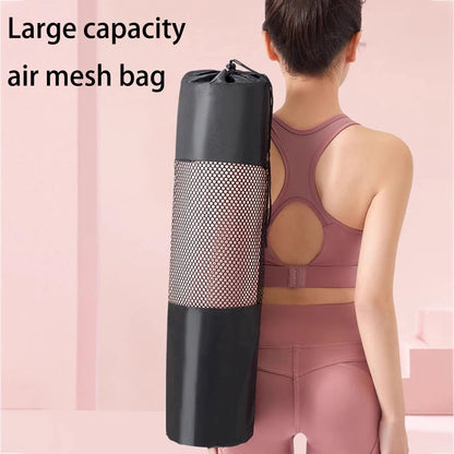 Active Yoga Mat Bag - Black - Oxford Fabric - Breathable Mesh
