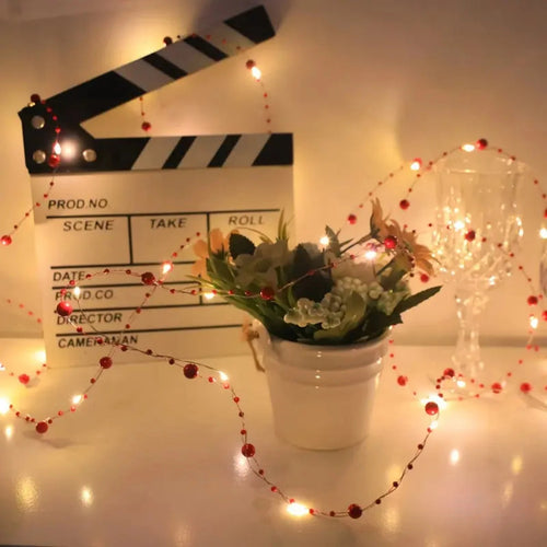Pearl String Lights | 2m / 5m Length | 20 / 50 LEDs | Warm White | Battery Operated & Flexible