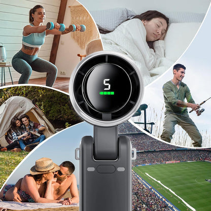 Portable Handheld Fan with 5 Speed Settings - Foldable Design