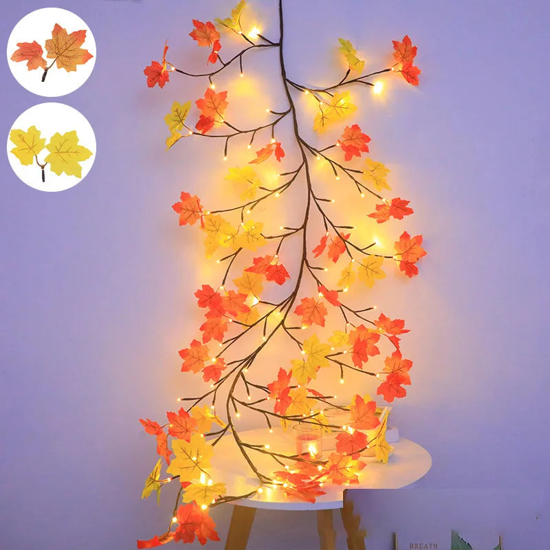 LED Double Light String – Flexible Rattan Design, USB Powered with Remote, Warm White