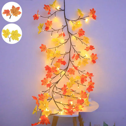 LED Double Light String – Flexible Rattan Design, USB Powered with Remote, Warm White