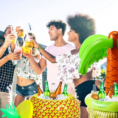Inflatable Cooler Set for Tropical Drinks
