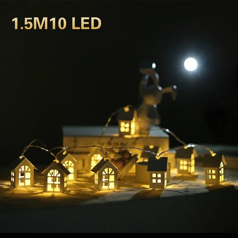 LED String Lights with House Design | Warm White 1.5 m | Decoration for Christmas, Parties & Weddings