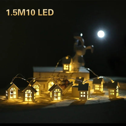 LED String Lights with House Design | Warm White 1.5 m | Decoration for Christmas, Parties & Weddings