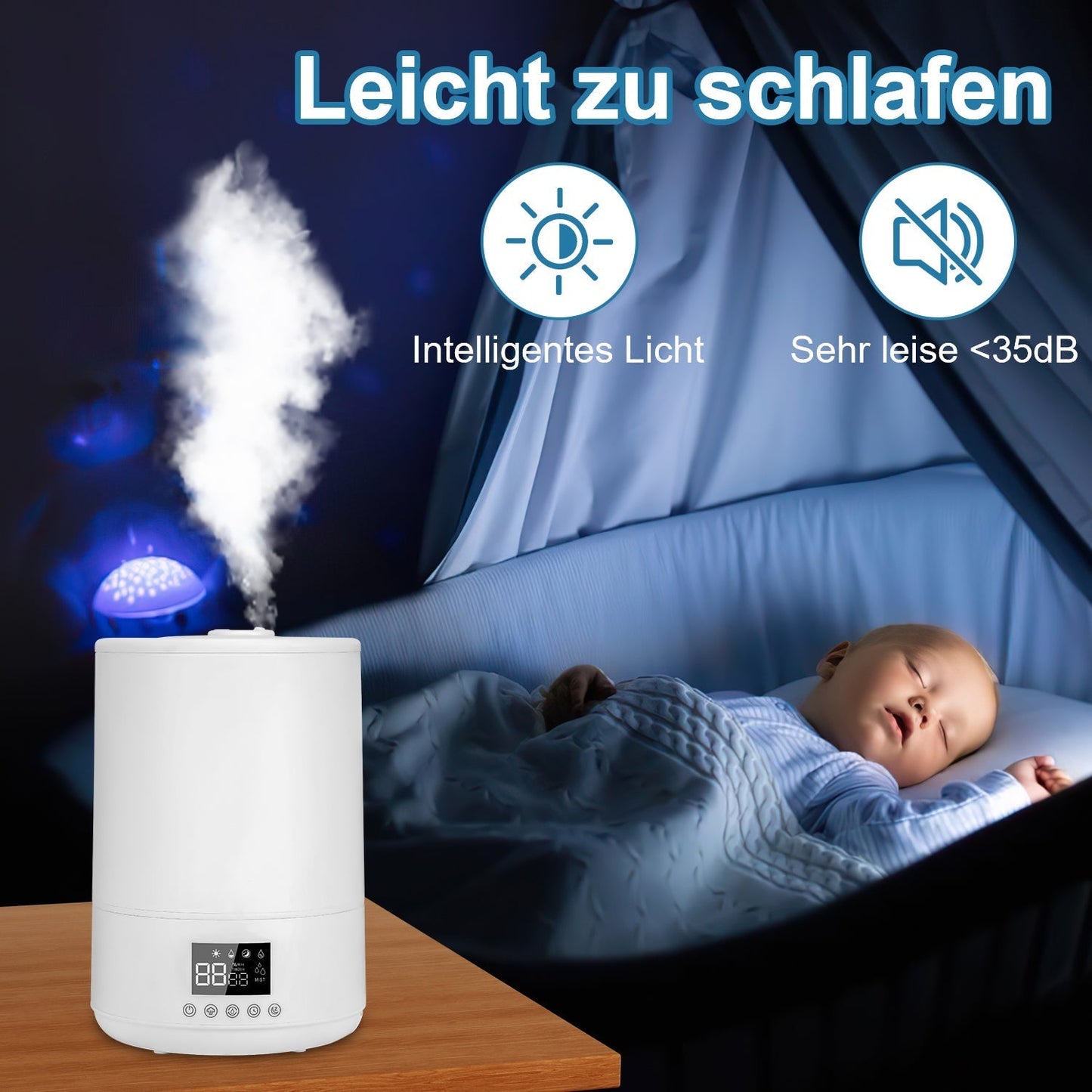 4L Remote-Controlled Humidifier for Peaceful Living