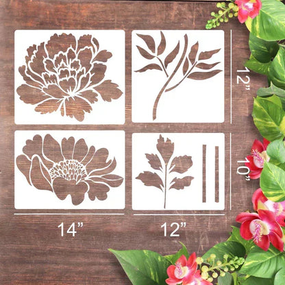 Floral Stencils for Fences and Walls | Customizable Patterns