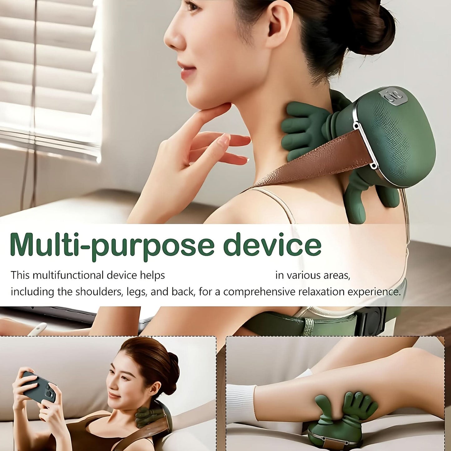 Portable Massager for Trapezius Relief