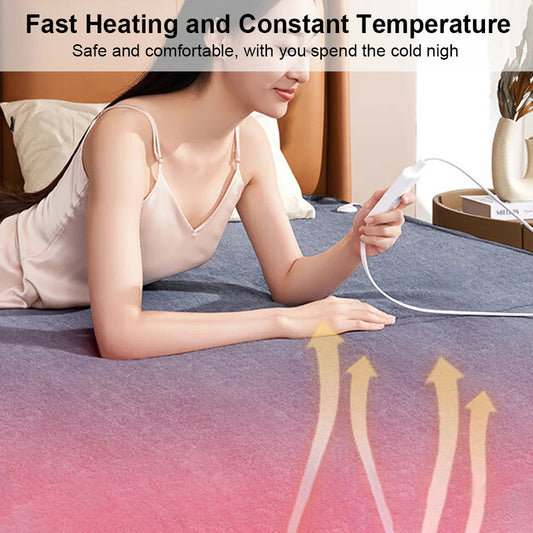 Electric Heating Blanket with Thermostat Control | Double Size | 220V EU Plug