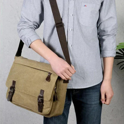 Stylish Canvas Shoulder Bag for On-the-Go Organization