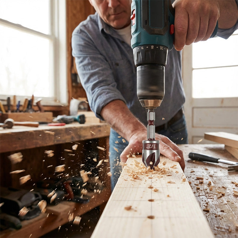 Precision Countersink Drill Bit Set for Smooth Finishes