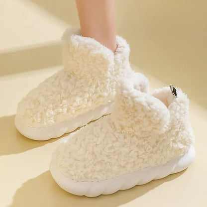 Women's Slippers - Soft & Warm - Plush & Cotton - Ideal for Home and Quick Outdoor Use
