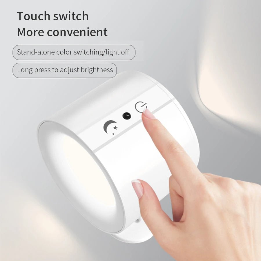 Magnetic LED Wall Light with Remote – BrightNest DuoBeam