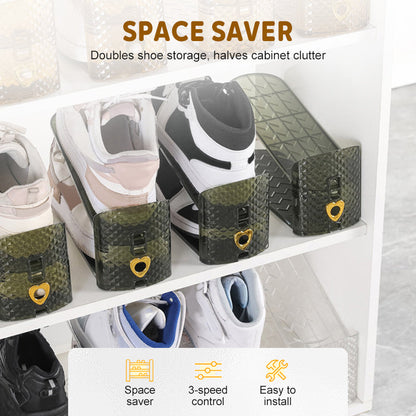Get 3 for the Price of 2 | Space Saver - Double Your Shoe Storage Neatly