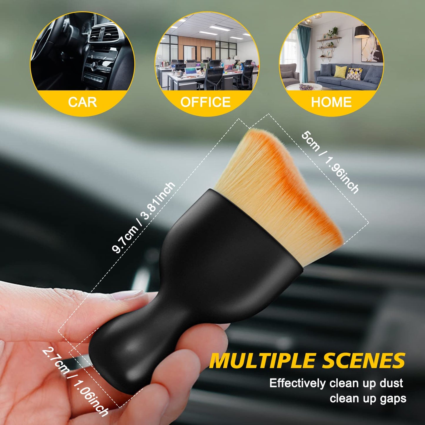 Free Bonus: Ultra-Soft Car Interior Dust Cleaning Brush - Last Day Discount