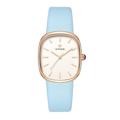 Women's Quartz Watch in Luxury Leather Design