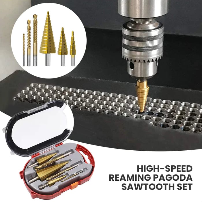 TitanEdge Precision Drill Bit Set – 6-Piece for Clean Cuts