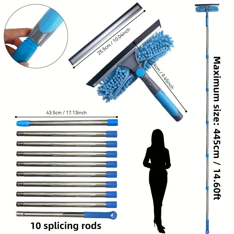 High Window Cleaner Tool – Safely Clean Without a Ladder
