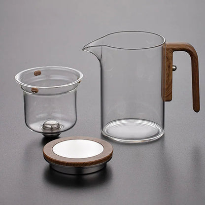 Heat-Resistant Glass Teapot with Built-in Strainer | Perfect for Loose Leaves & Tea Bags