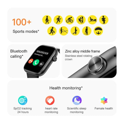 Smartwatch with Heart Rate Monitoring and Bluetooth Calling – UK Model