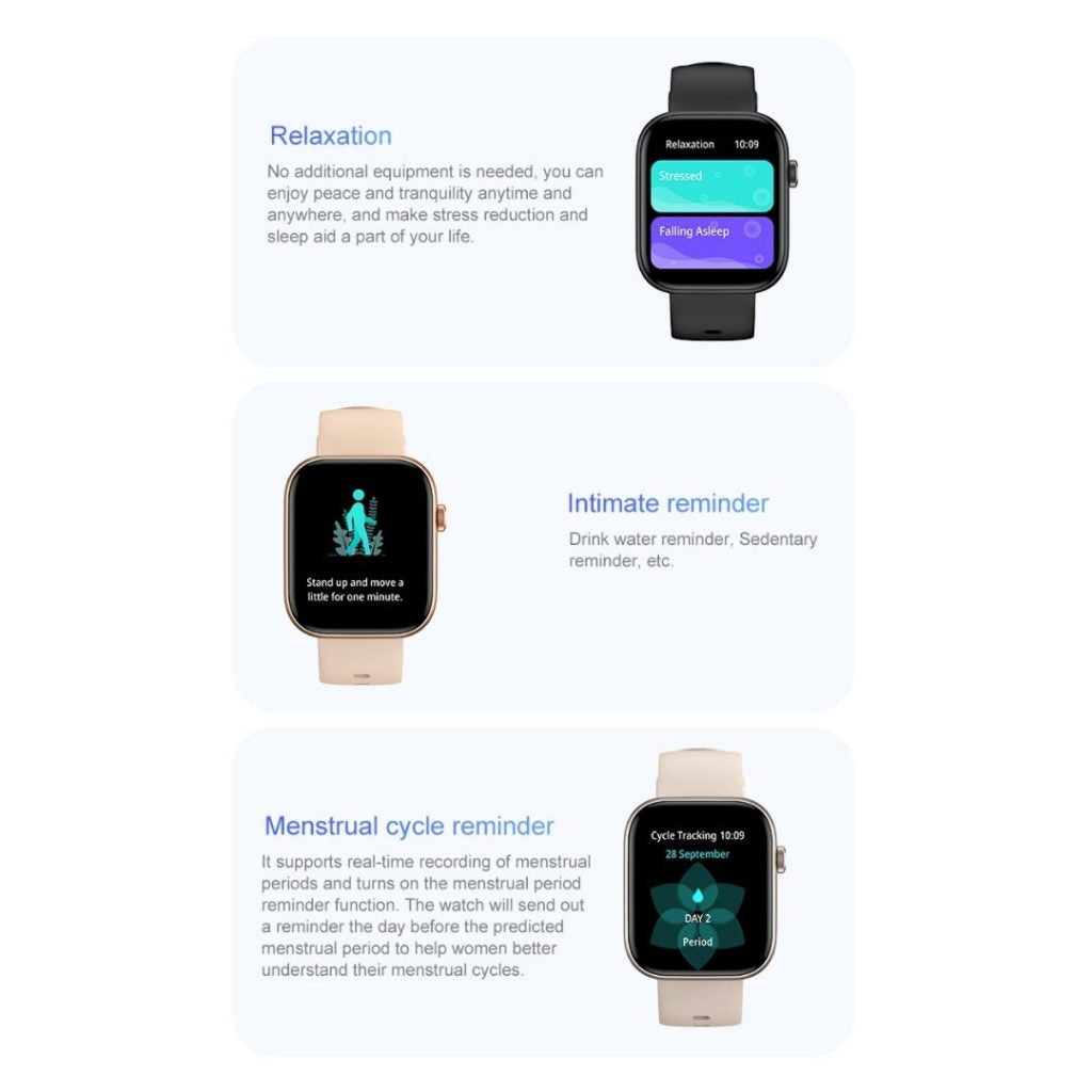 Smartwatch with Heart Rate Monitoring and Bluetooth Calling – UK Model