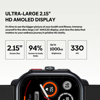 GPS Running Watch with AMOLED Screen by TimyTrack