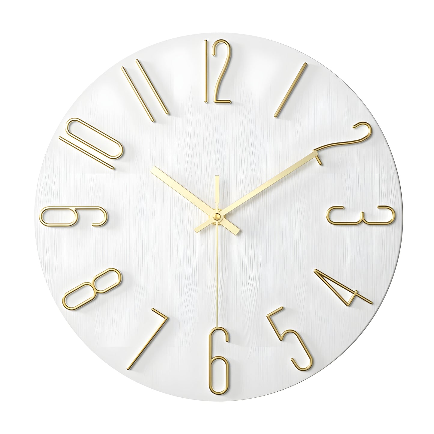 Minimalist Wall Clock with Silent Quartz Movement for Modern Interiors