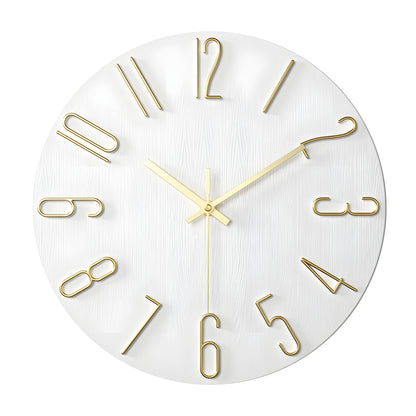 Minimalist Wall Clock with Silent Quartz Movement for Modern Interiors