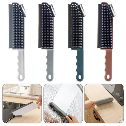 Versatile 3-in-1 Home Cleaning Tool with Scraper & Brush