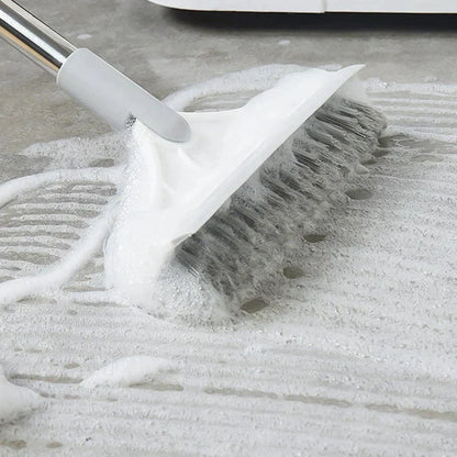 Dual-Function Floor Cleaner with Squeegee and Rotating Handle