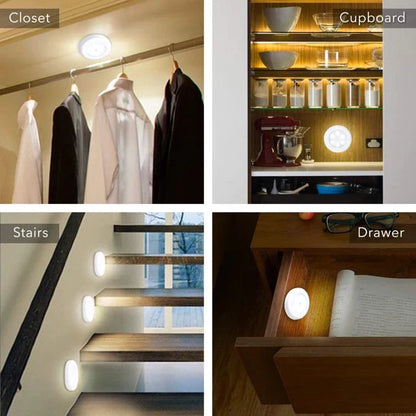 Set of 3 Wireless LED Closet Lights with Remote Access