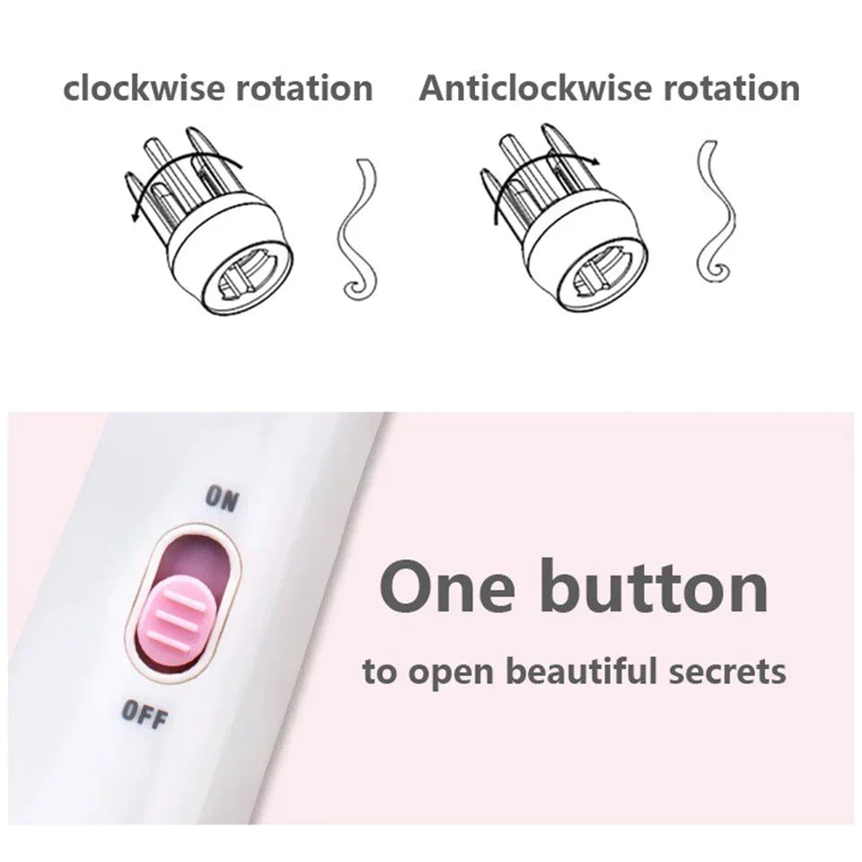 Double Rotation Automatic Curling Iron for Hair Styling