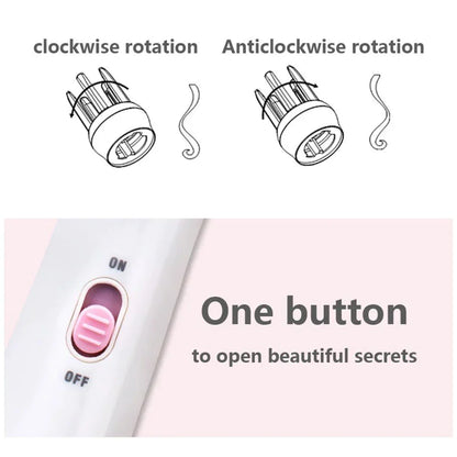 Double Rotation Automatic Curling Iron for Hair Styling