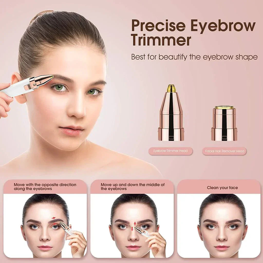Dual-Function Hair Remover with Illuminated Precision