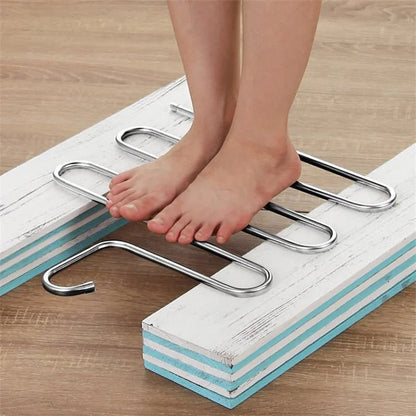 Clothes Hanger with 5 Layers in Stainless Steel