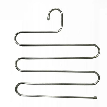 Clothes Hanger with 5 Layers in Stainless Steel